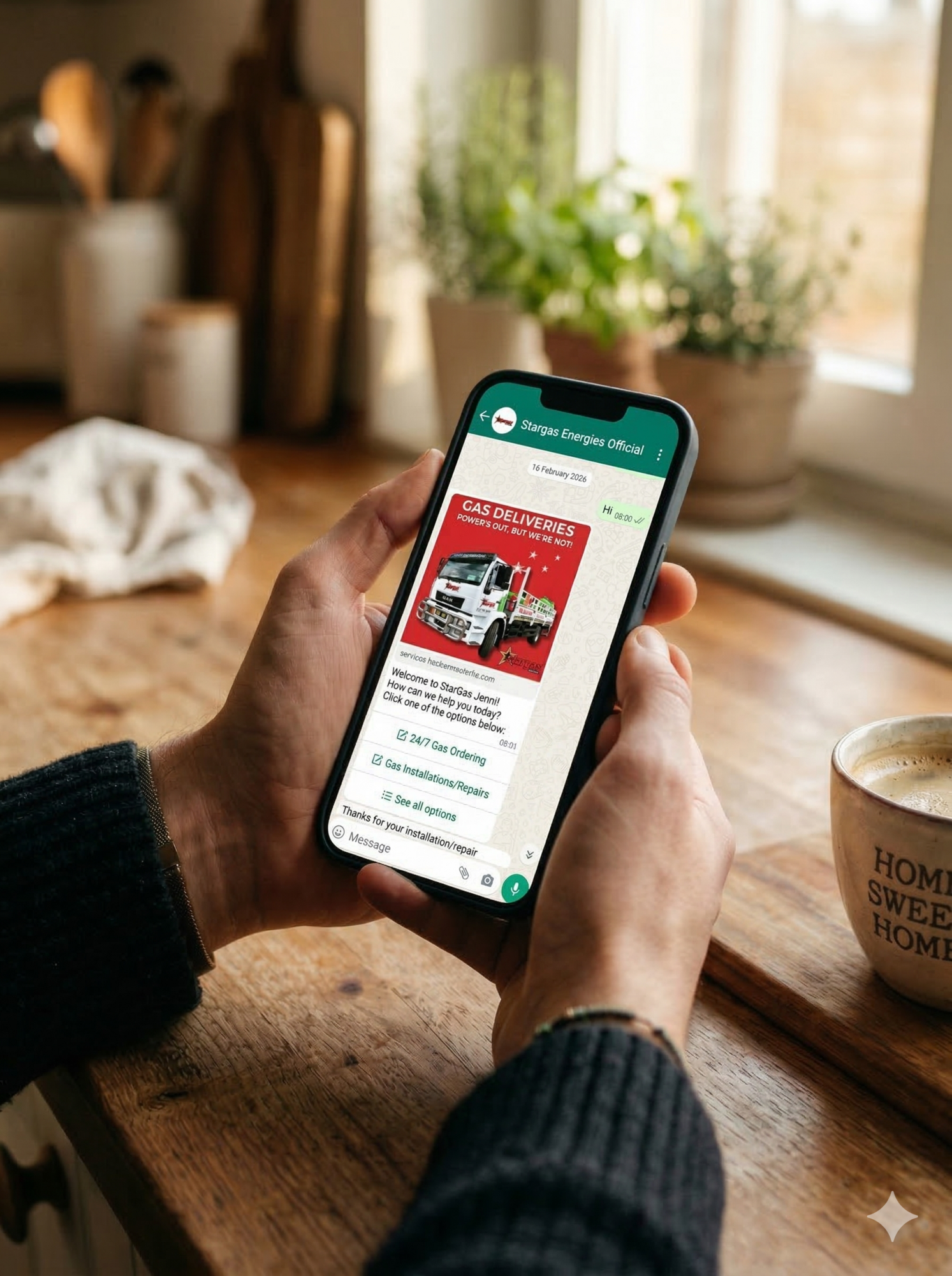 Choose your cylinder size and order online