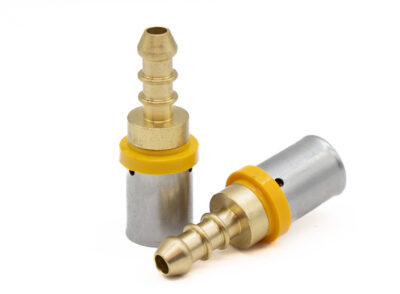 12/16 hosetail brass PEX gas fitting for LPG installations - alternate view