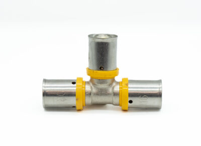 12/16 equal tee brass PEX gas fitting for LPG installations