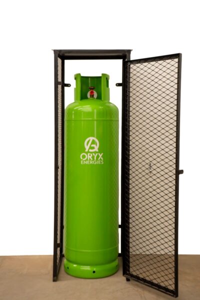 single 48kg gas cylinder cage for heavy-duty LPG storage