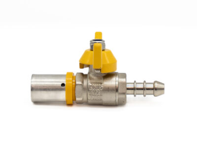 12/16 hosetail shut off valve brass PEX gas fitting for LPG installations