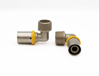 12/16 1/2 inch male elbow PEX gas fitting for LPG installations - alternate view