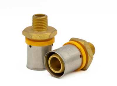 16/20 1/4 inch male brass PEX gas fitting for LPG installations