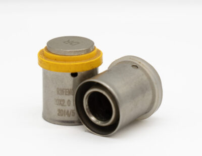 12/16 end cap brass PEX gas fitting for LPG installations - alternate view