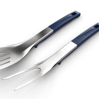 CADAC BBQ fork and spatula set mango range