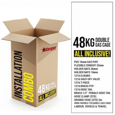 Complete LPG Installation Kit:  48 Double Cage + Installation