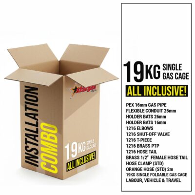 19kg LPG installation kit single cage residential gas installation Stargas