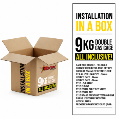 9kg single foldable gas cage installation kit for LPG installers