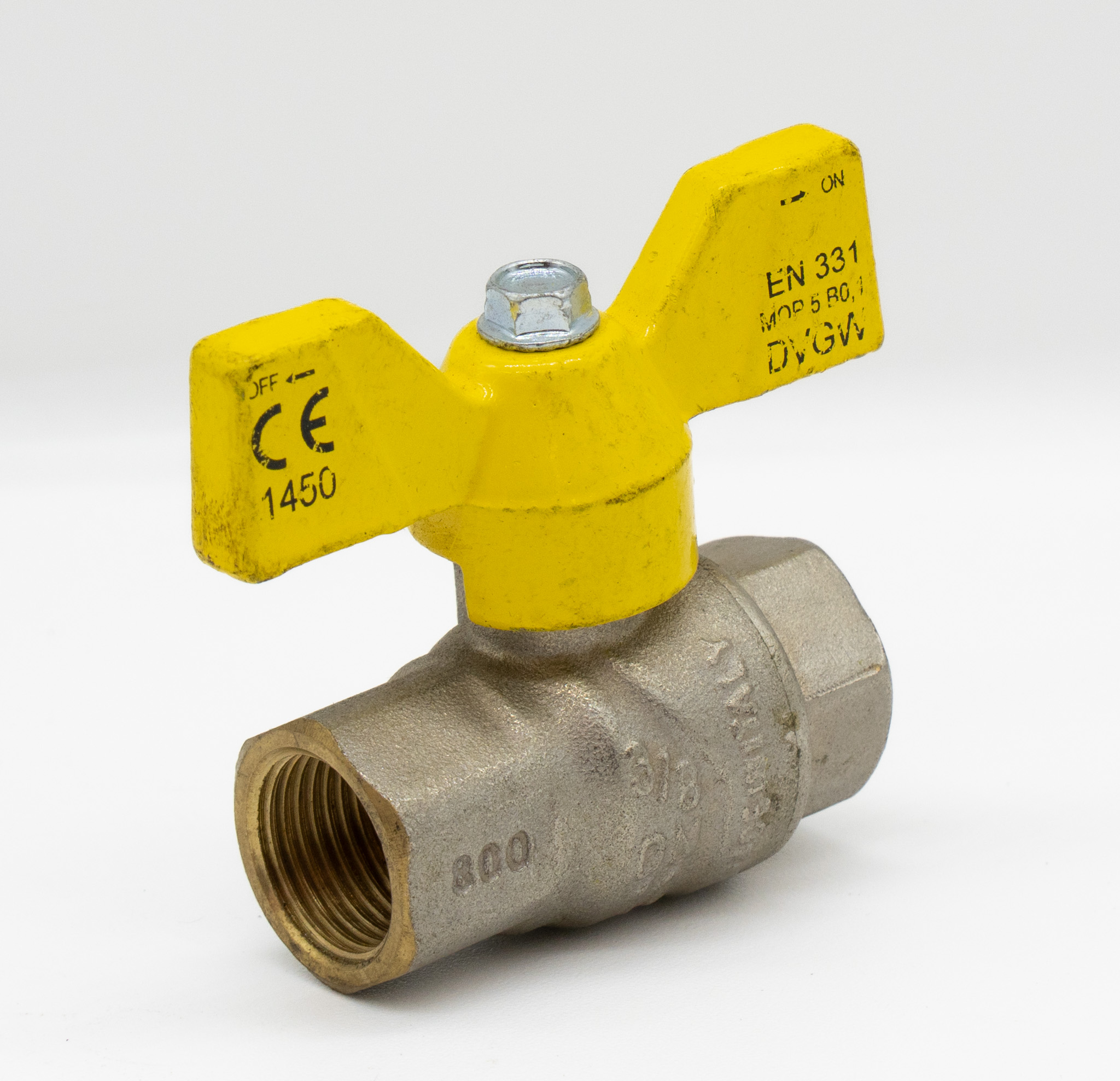 BRASS BUTTERFLY BALL VALVE 3/8″
