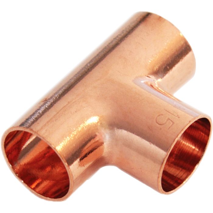 Copper 15mm Solder Equal Tee