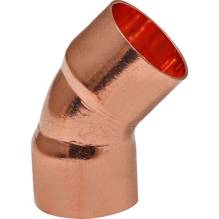 Copper 22mm Solder – 45 Bend