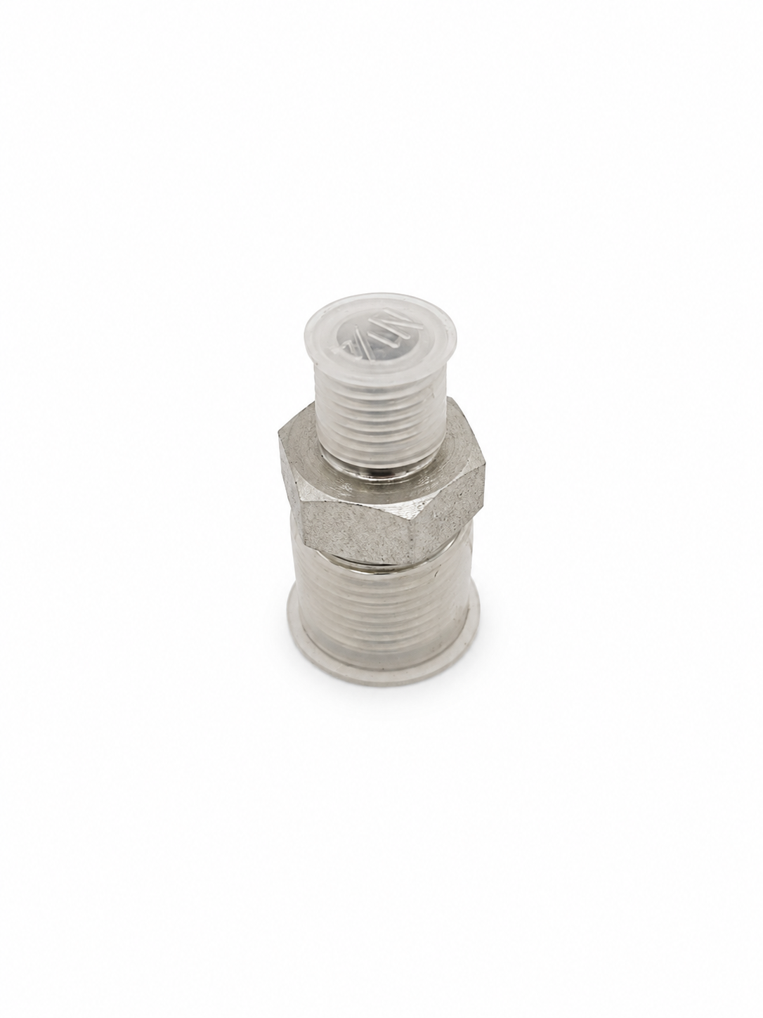 Hex Reducing Nipple 1/2″ Male – 1/4″ Male